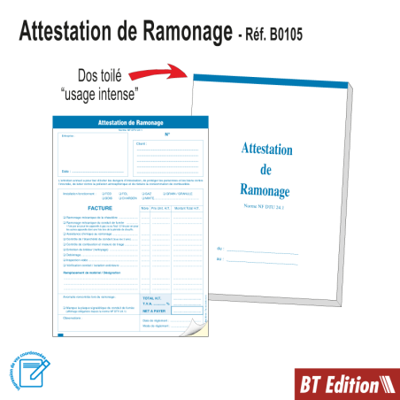 Carnet Attestation de Ramonage